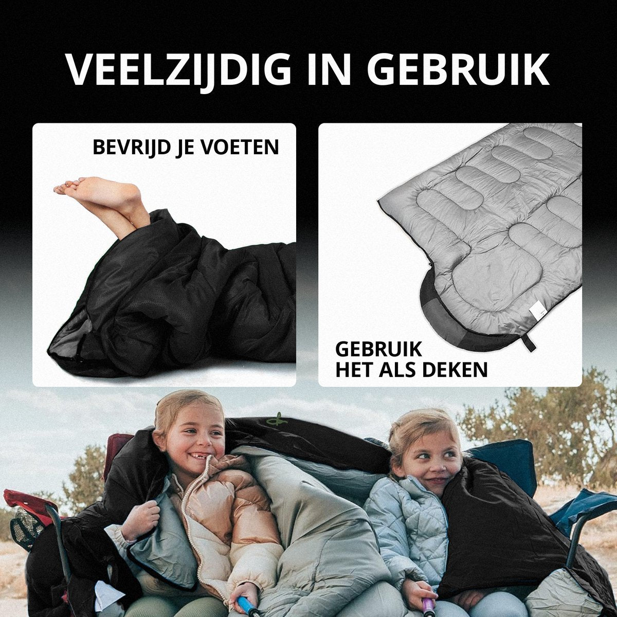 Kochar Slaapzak - 3 seizoenen - Slaapzakken voor Volwassenen en Kinderen - Met compressie draagtas