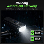 Kochar Fietsverlichting Set LED – Met Ingebouwde Fietsbel & Afstandsbediening - Voorlicht & Achterlicht – 500 Lumen – Fietslampjes USB oplaadbaar