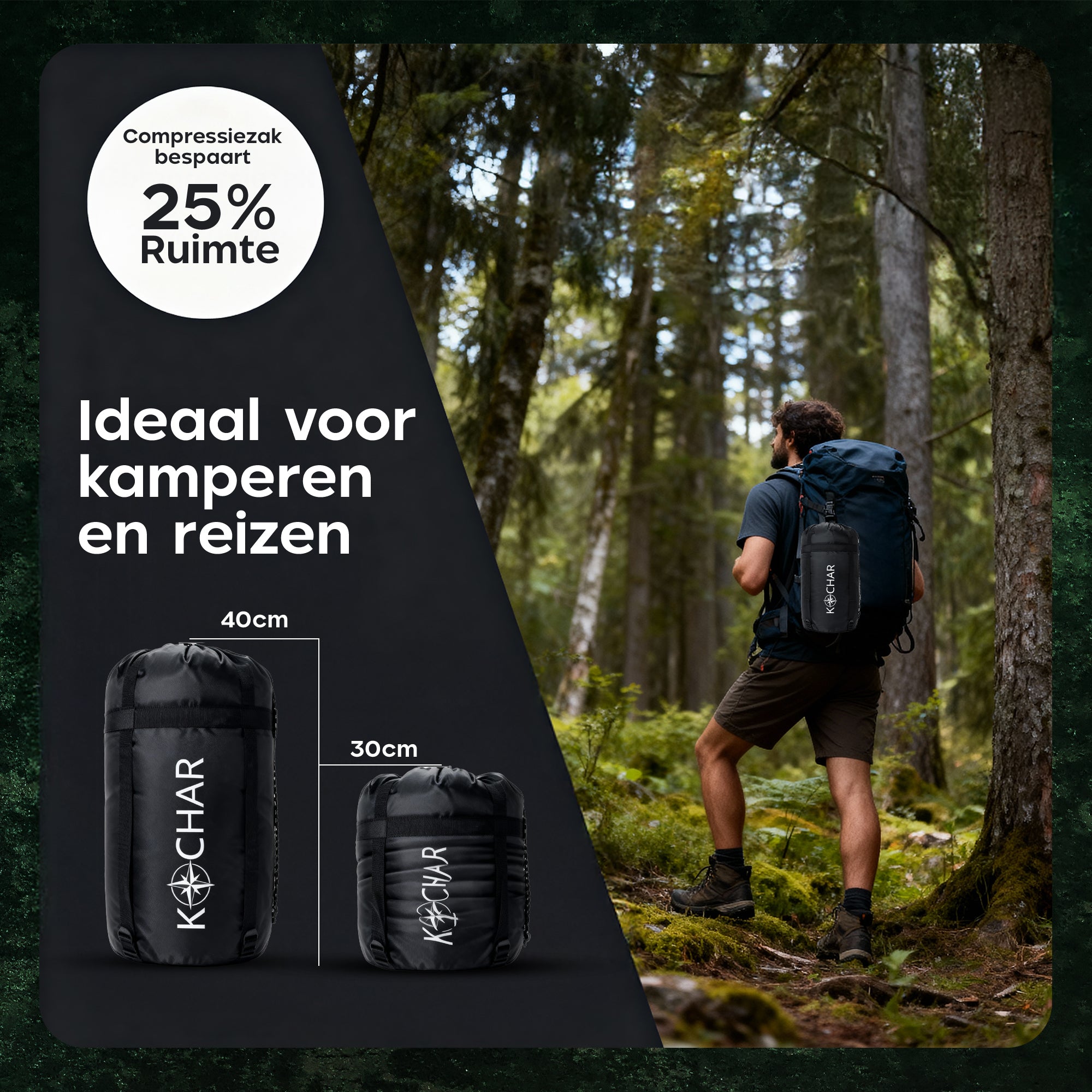 Kochar Slaapzak 4 Seizoenen - Groen