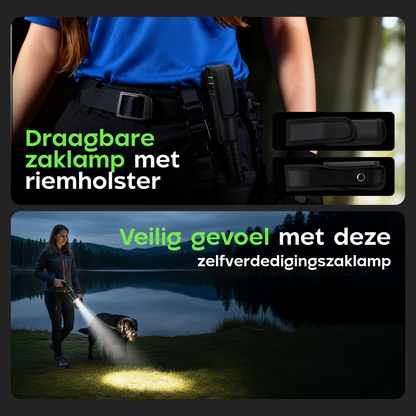 Kochar Titan Zaklamp LED oplaadbaar - 6,000 Lumen - 10.000 mAh Powerbank functie - Zaklamp op batterijen - Militaire zaklamp - Zaklamp noodpakket