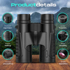 Kochar Verrekijker - 12x42 - BAK4 - Waterdicht -Paarse Lens