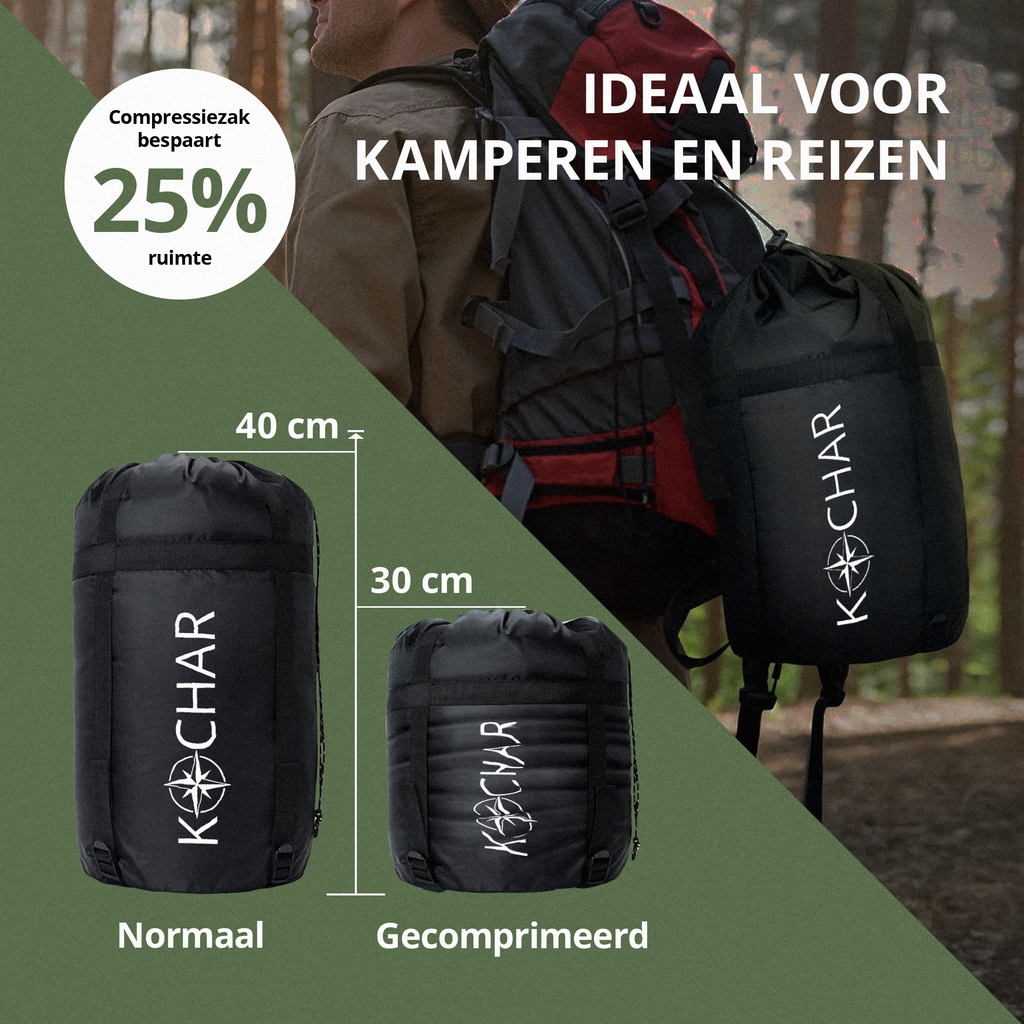 Kochar Slaapzak 3 Seizoenen - Groen