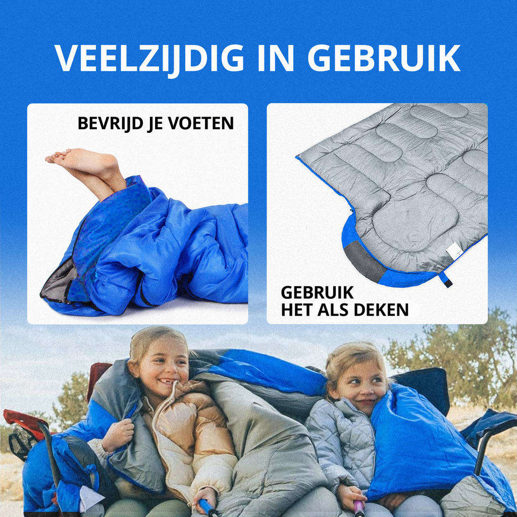 Kochar Slaapzak 3 Seizoenen - Blauw
