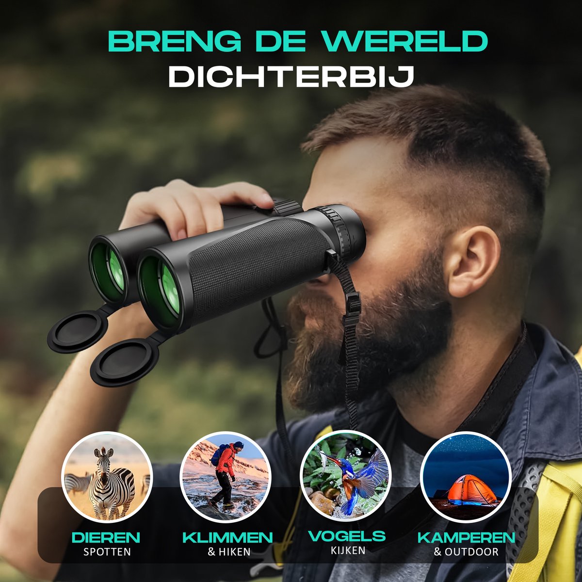 Kochar Verrekijker - 12x42 - Incl. Tripod en Telefoonhouder - BAK4 - Waterdicht - Verrekijker voor volwassenen & kinderen