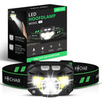 Kochar Hoofdlamp LED oplaadbaar - 1200 Lumen - 8 Standen
