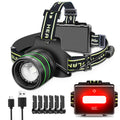 Kochar Hoofdlamp LED oplaadbaar - 5000 Lumen - 9 standen